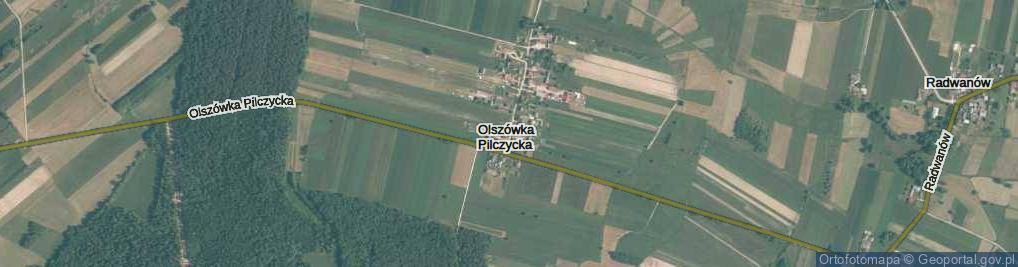 Zdjęcie satelitarne Olszówka Pilczycka ul.